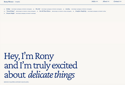 Rony Mosco Wix Studio website example 